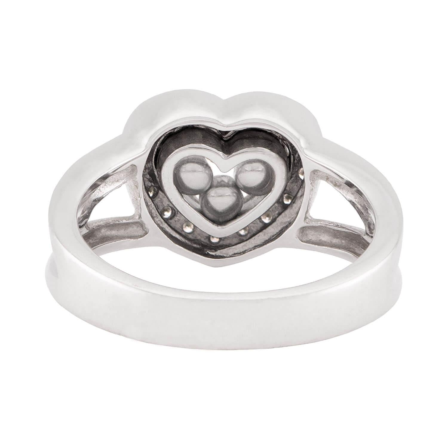 14K Gold Happy Diamond Heart Ring for Women - Elegant Valentine's Day Gift, Anniversary Jewelry, Romantic Proposal Present - Perfect for Weddings, Date Nights & Special Occasions