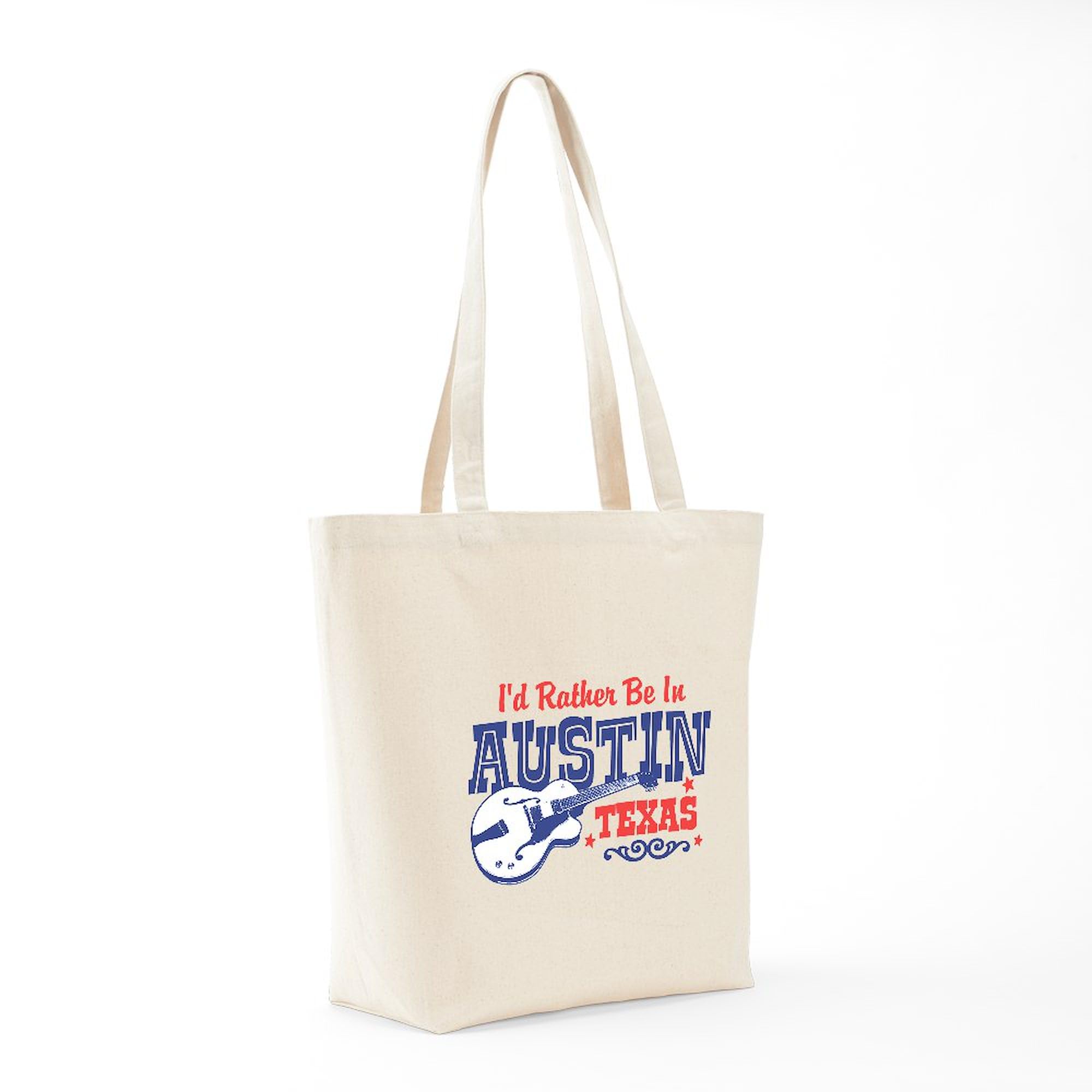 **Austin Texas Tote Bag - Natural Canvas Reusable Shopping Bag for Groceries, Beach & Travel**