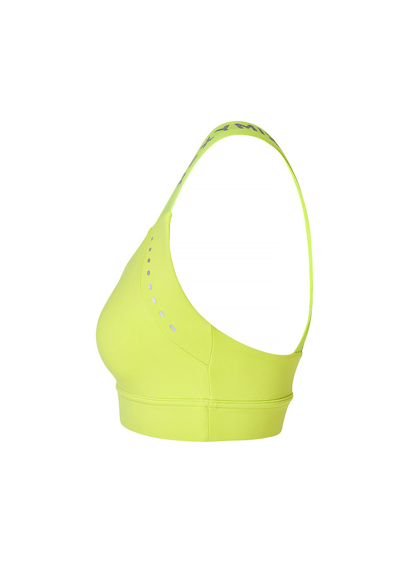 RX Black Label 360N Reflective Sports Bra Top for Women - High Visibility Running, Cycling & Workout Top with 360° Reflective Safety Design