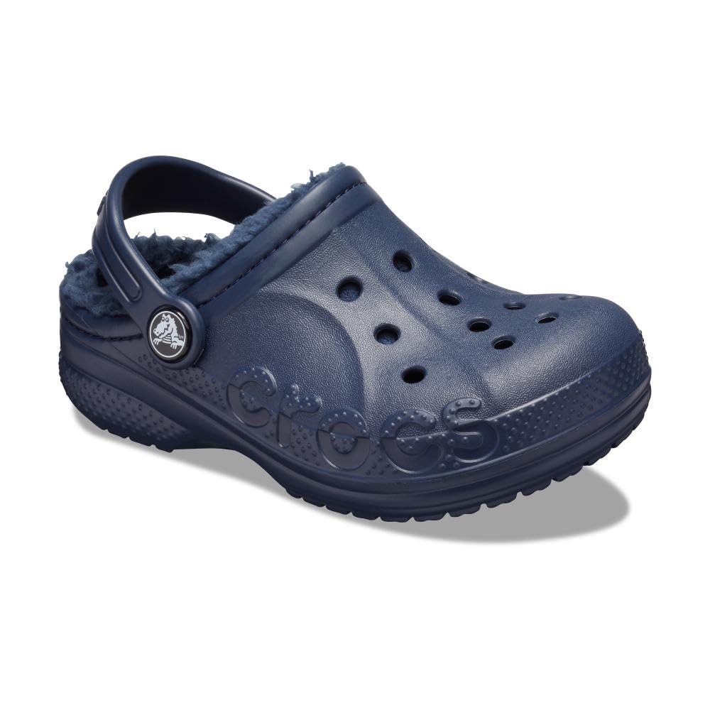Crocs Unisex Kids Baya Lined Clogs - Warm & Comfortable Winter Shoes for Boys & Girls - Perfect for Indoor & Outdoor Play, School, and Cold Weather Activities