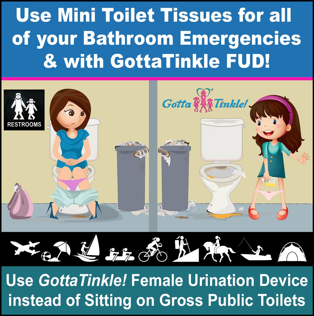 Premium Mini Toilet Paper Rolls for Travel - Compact Purse-Size with Plastic Dispenser | Funny Bathroom Humor Design (3-Pack) | Perfect for Camping, Road Trips & Emergency Kits | Keep Calm Brunette Edition