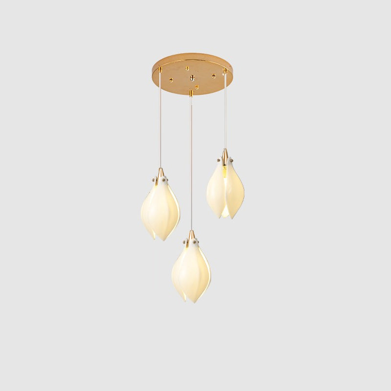 Celeste Flora Pendant Light - Modern Floral Glass Ceiling Lamp for Dining Room, Kitchen Island & Bedroom Lighting - Elegant Hanging Chandelier for Home Decor