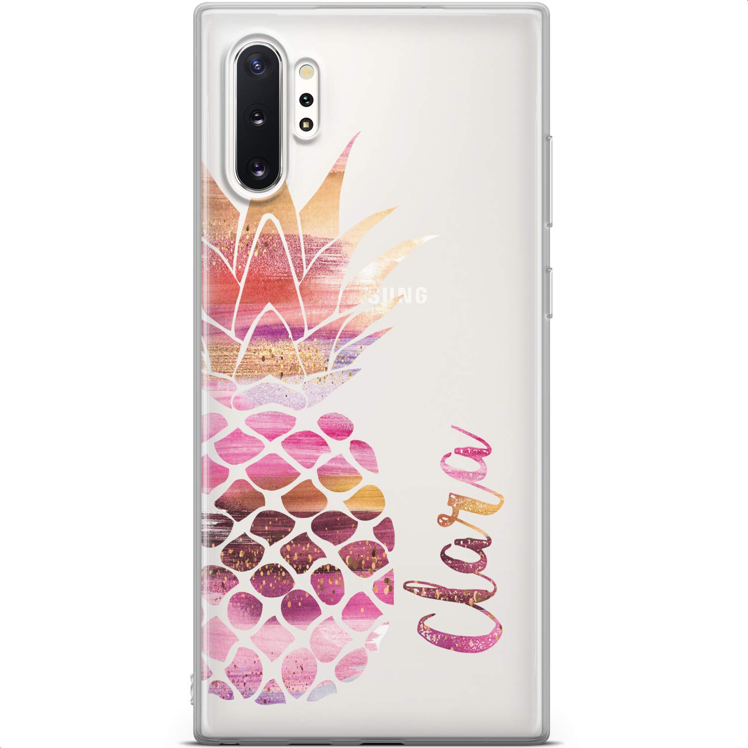 Samsung Galaxy S24 S23 Ultra S22 S21 S20 S10 Phone Case - Slim Flexible TPU Protective Cover with Abstract Pineapple Design | Lightweight Silicone Case for Everyday Use & Travel Protection