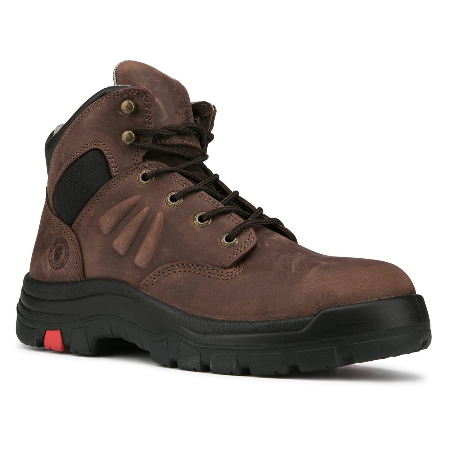 ROCKROOSTER Men's Work Boots - Comfort Memory Foam, Arch Support, Steel Toe Safety Shoes (AK426, AK436, AK428) for Construction, Warehouse & Outdoor Work