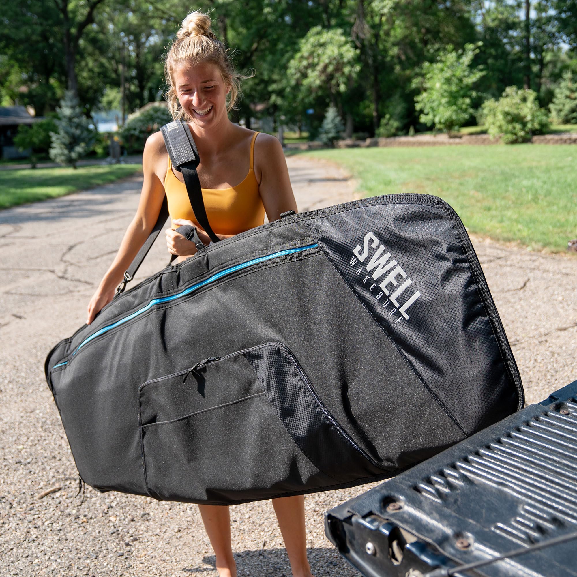 **SWELL Wakesurf Grayton Wakesurf Board Bag - Durable Travel Bag for Wakeboards & Surfboards - Perfect for Beach Trips, Boat Storage & Air Travel**