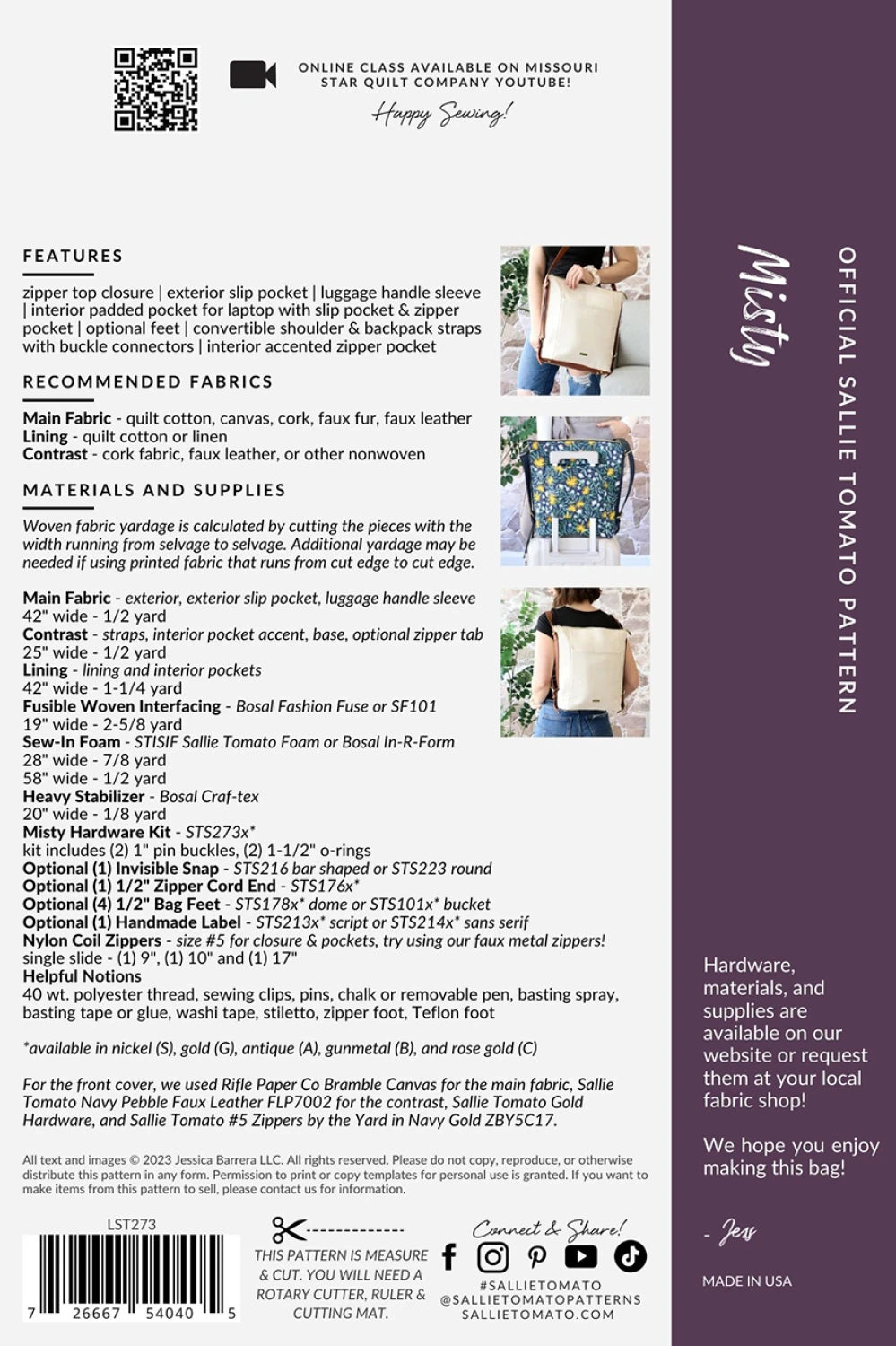 Misty Bag Pattern - Stylish and Trendy Crossbody Bag for Women | Perfect for Everyday Use, Travel, and Shopping