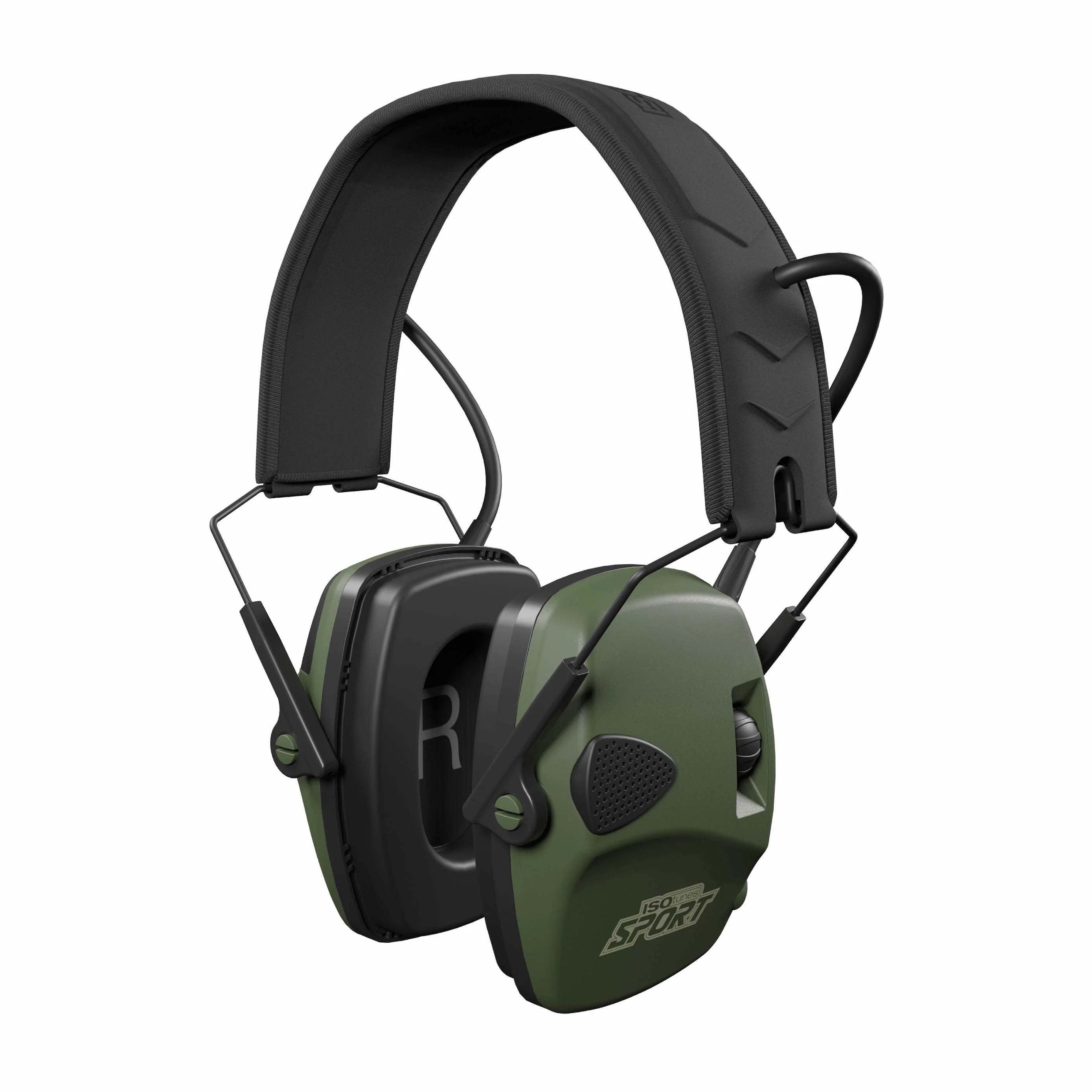 ISOtunes IT 40 Defy Sport Slim Basic Shooters Earmuff - Noise Cancelling Ear Protection for Shooting, Hunting & Outdoor Sports - Lightweight Hearing Protection for Range, Construction & Loud Environments