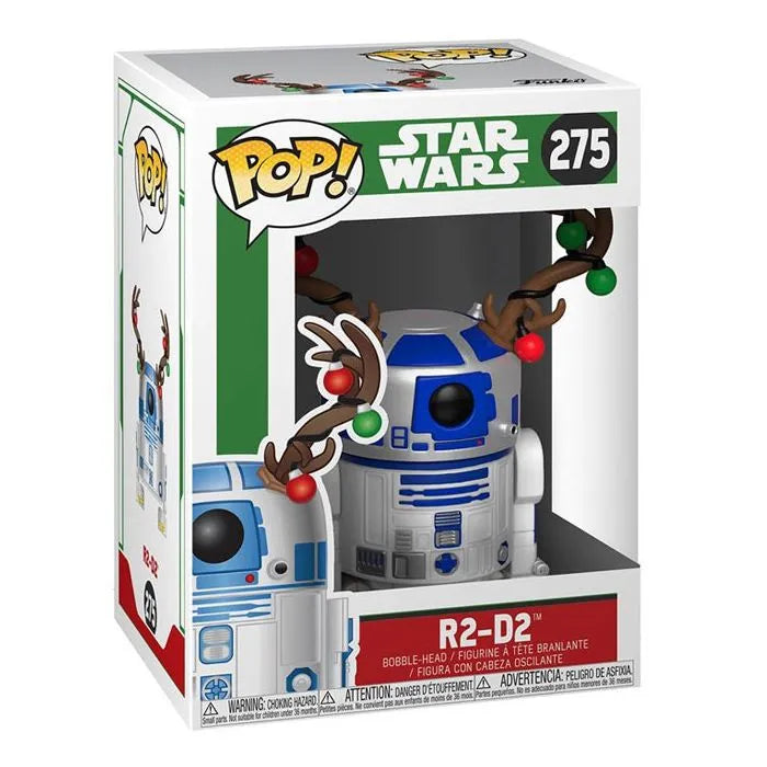 Star Wars R2-D2 Christmas Droid with Antlers - Festive Holiday Decor for Home, Office & Gifts
