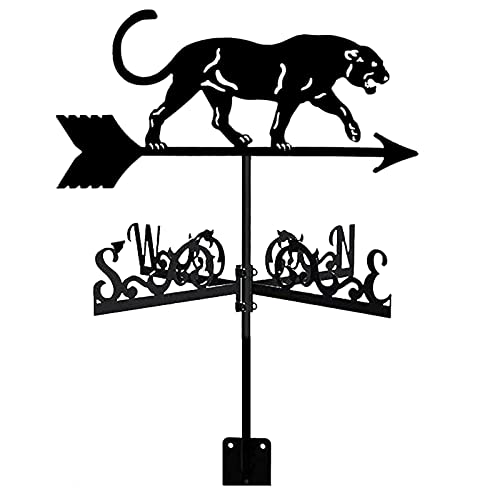 KIINOO Stainless Steel Retro Farm Weather Vane - Decorative Garden Stake with Professional Measuring Tools | Perfect for Farmhouse, Cottage & Outdoor Garden Decor