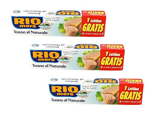 Rio Mare Premium Yellowfin Tuna in Olive Oil - Pack of 12 Cans (80g/2.82oz Each, 960g Total) | Italian Imported High-Quality Tuna | Perfect for Salads, Sandwiches & Healthy Meals