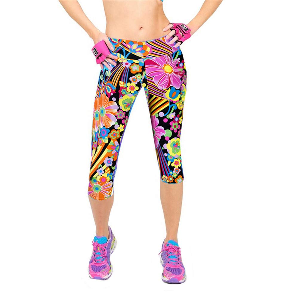 niuwa High Waisted Yoga Pants for Women - Stretchy Running & Fitness Pants with Flattering Print Design - Perfect for Yoga, Workouts, Gym & Everyday Wear