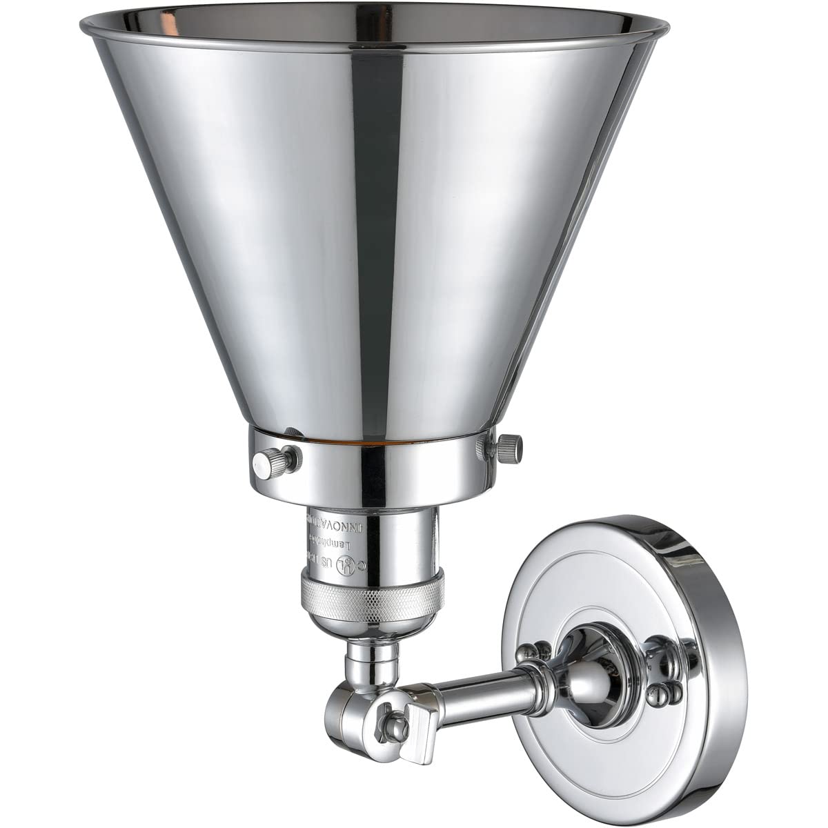 Franklin Restoration Collection Chrome LED Semi-Flush Mount Ceiling Light - Modern Transitional Lighting Fixture for Bedroom, Living Room & Hallway | Innovations 201F-PC-M13-PC-LED