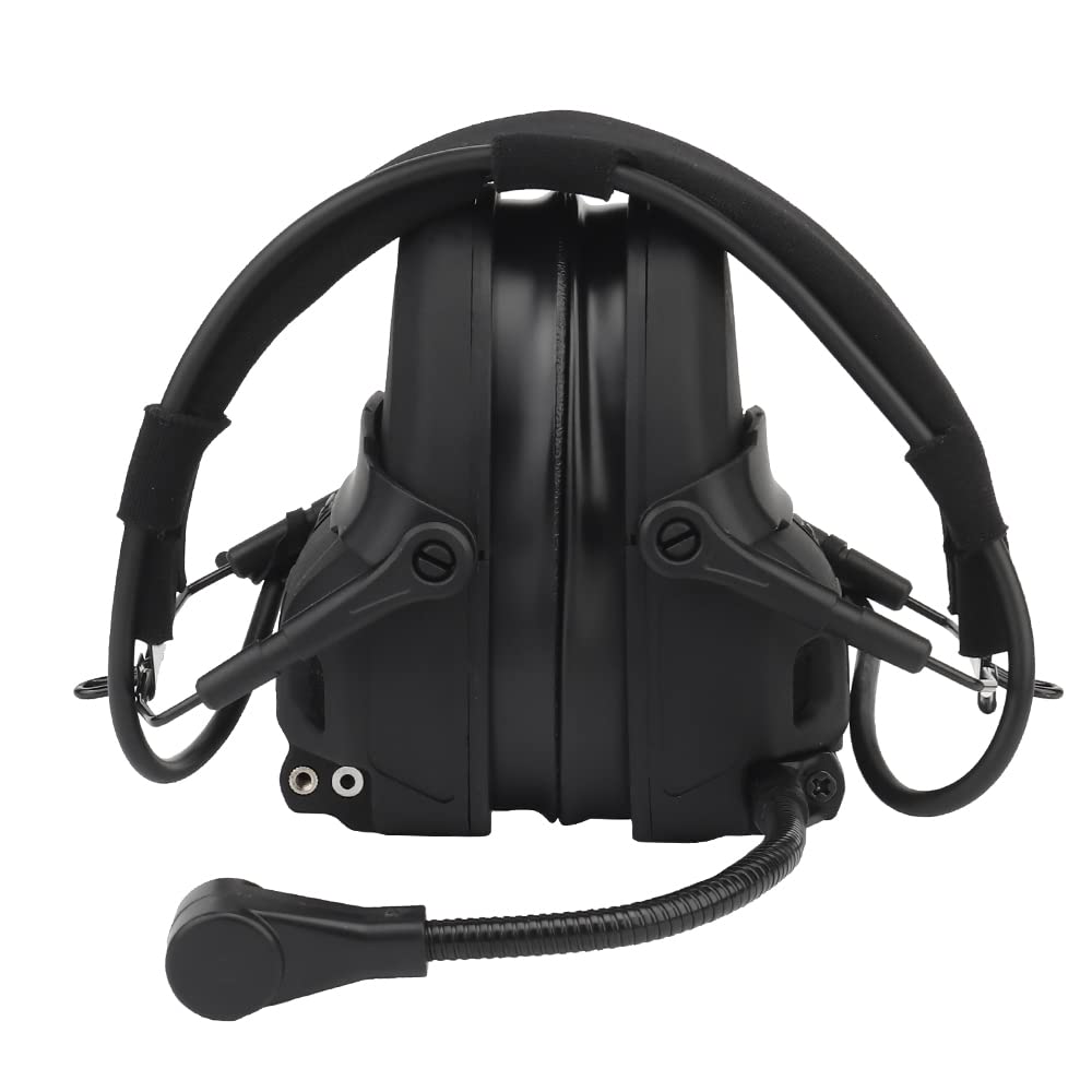 Tactical Headset for Hunting & Shooting - Noise Cancelling Headphones Compatible with OPS Core ARC & Wendy Helmets - 2-in-1 GEN 6 Head Mounted Communication System for Military, Airsoft & Outdoor Adventures
