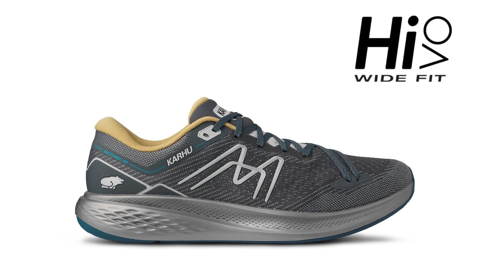 Men's Synchron 2.0 HIVO Turbulence/Pampas Running Shoes - Lightweight Athletic Sneakers for Trail Running & Outdoor Workouts