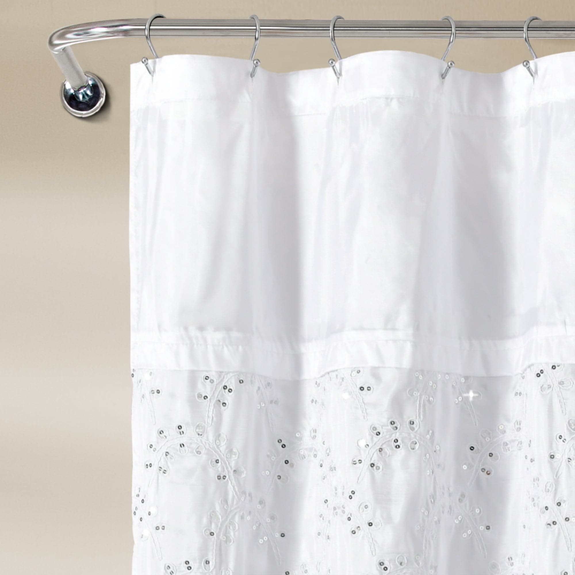 Maria Shower Curtain - Waterproof Bathroom Decor with Hooks, 72x72 Inches - Perfect for Modern Homes & Spa-Like Bathrooms