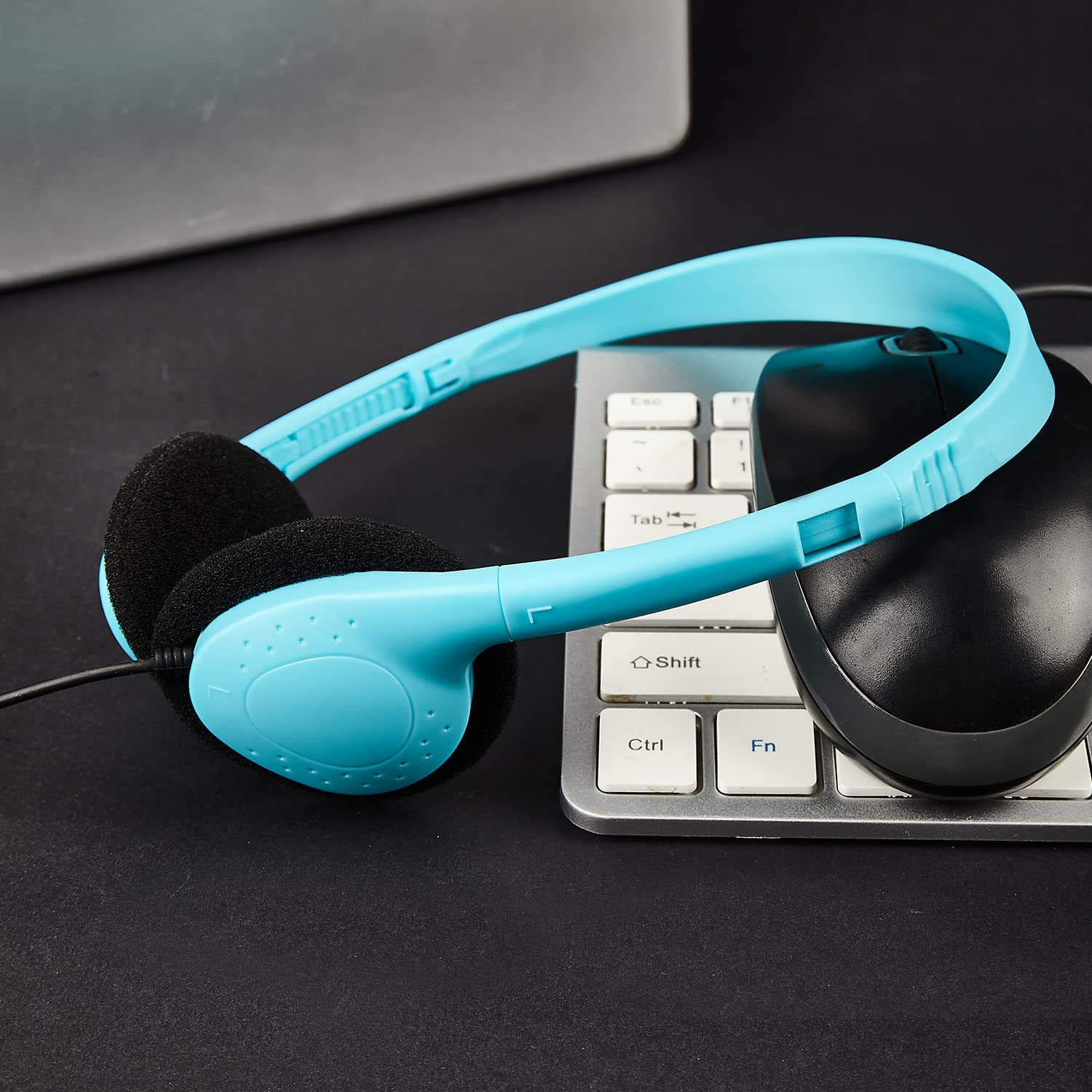 64 Pack Bulk Classroom Headphones - Multi Color School Headphones for Students, Kids, Teens & Adults | Durable Headphones for Classrooms, Libraries, Computer Labs & Online Learning