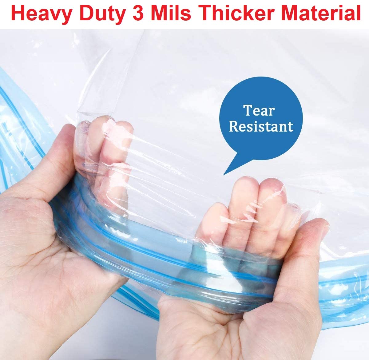 60 Pack Vacuum Seal Storage Bags - Medium Size Space Saver for Clothes, Blankets & Travel - Bulk Quantity Discount | Compact Organizing for Home, Dorm & Moving