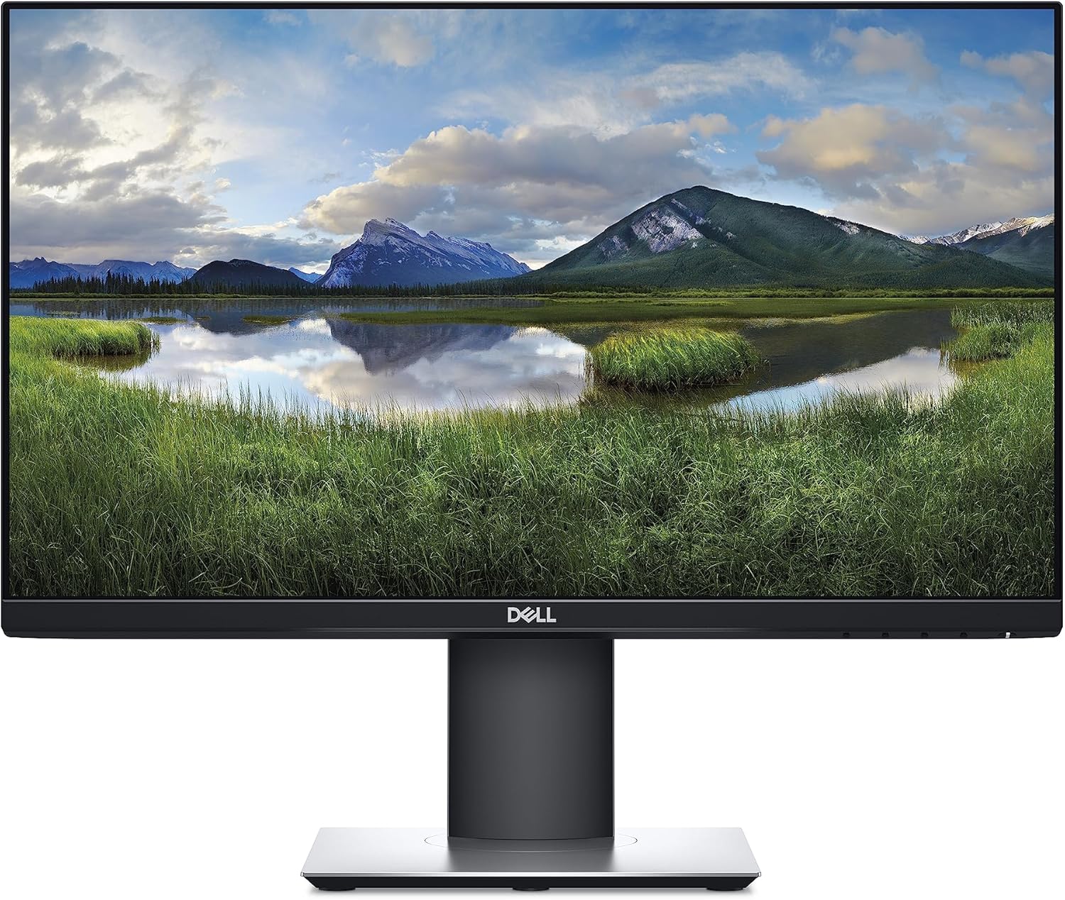 Dell P2219H 22 Inch IPS LED Monitor - Full HD 1080p, 60Hz, 5ms Response - HDMI, DisplayPort, VGA - Black (Certified Refurbished Grade A) - Perfect for Home Office, Gaming & Professional Workstations