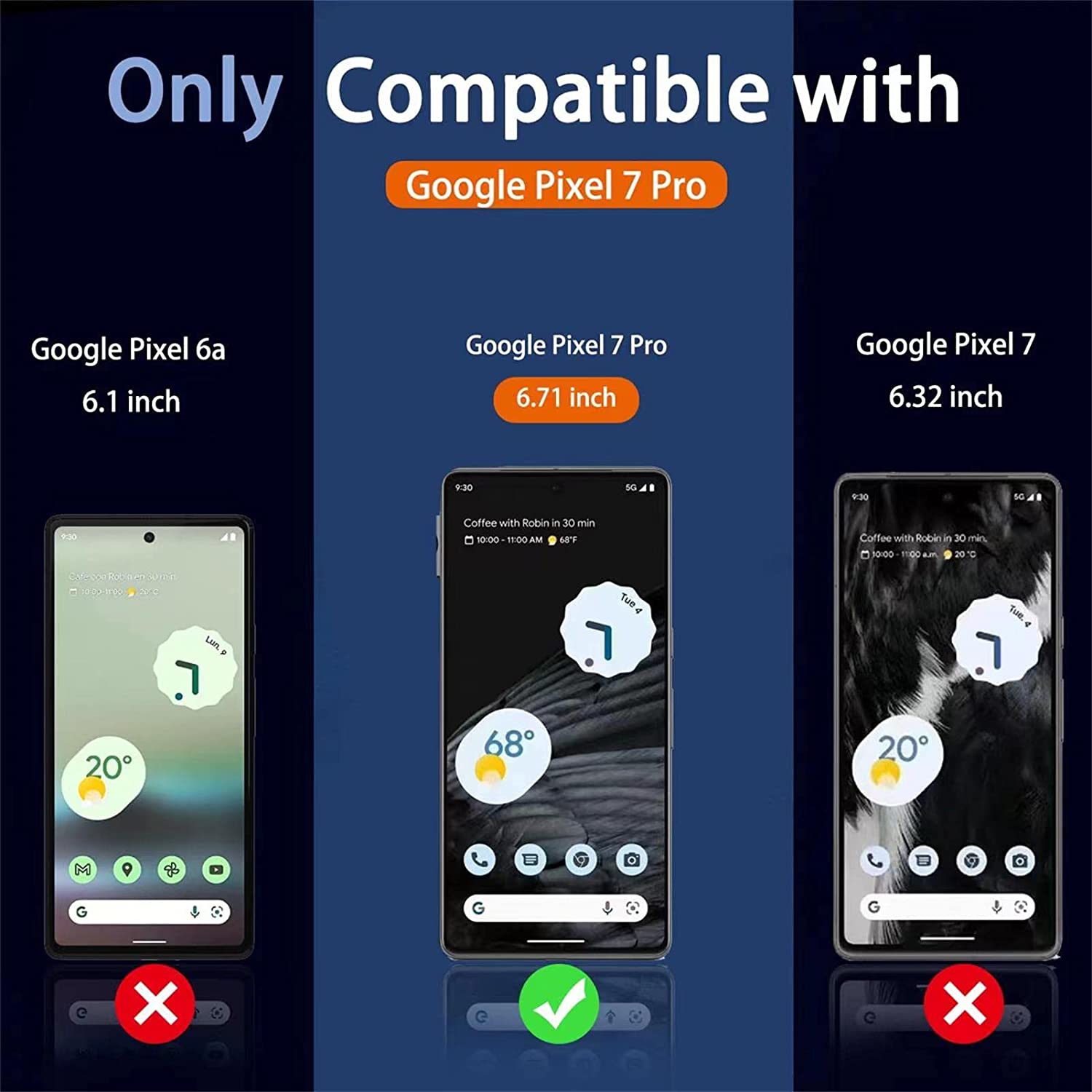 Google Pixel 7 Pro Privacy Screen Protector - Anti-Spy Tempered Glass with HD Clarity - Perfect for Office, Banking & Public Use (2023 Model)