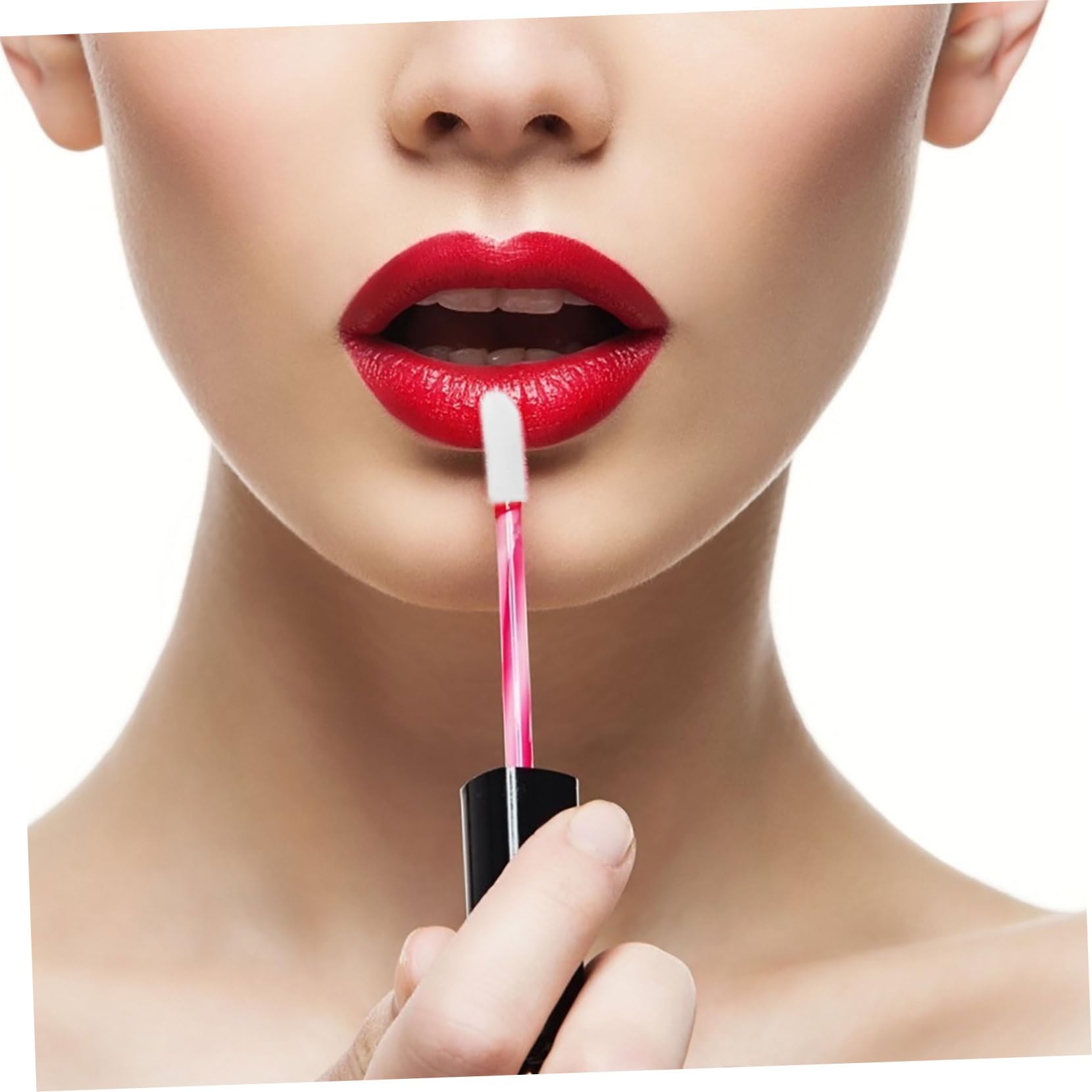 300pcs Lip Brush Replacement Heads - Soft Bristle Lip Gloss Brush Heads for Makeup Artists & DIY Lipstick Application - Perfect for Professional Makeup Kits, Home Beauty Essentials & Cosmetic Brush Accessories