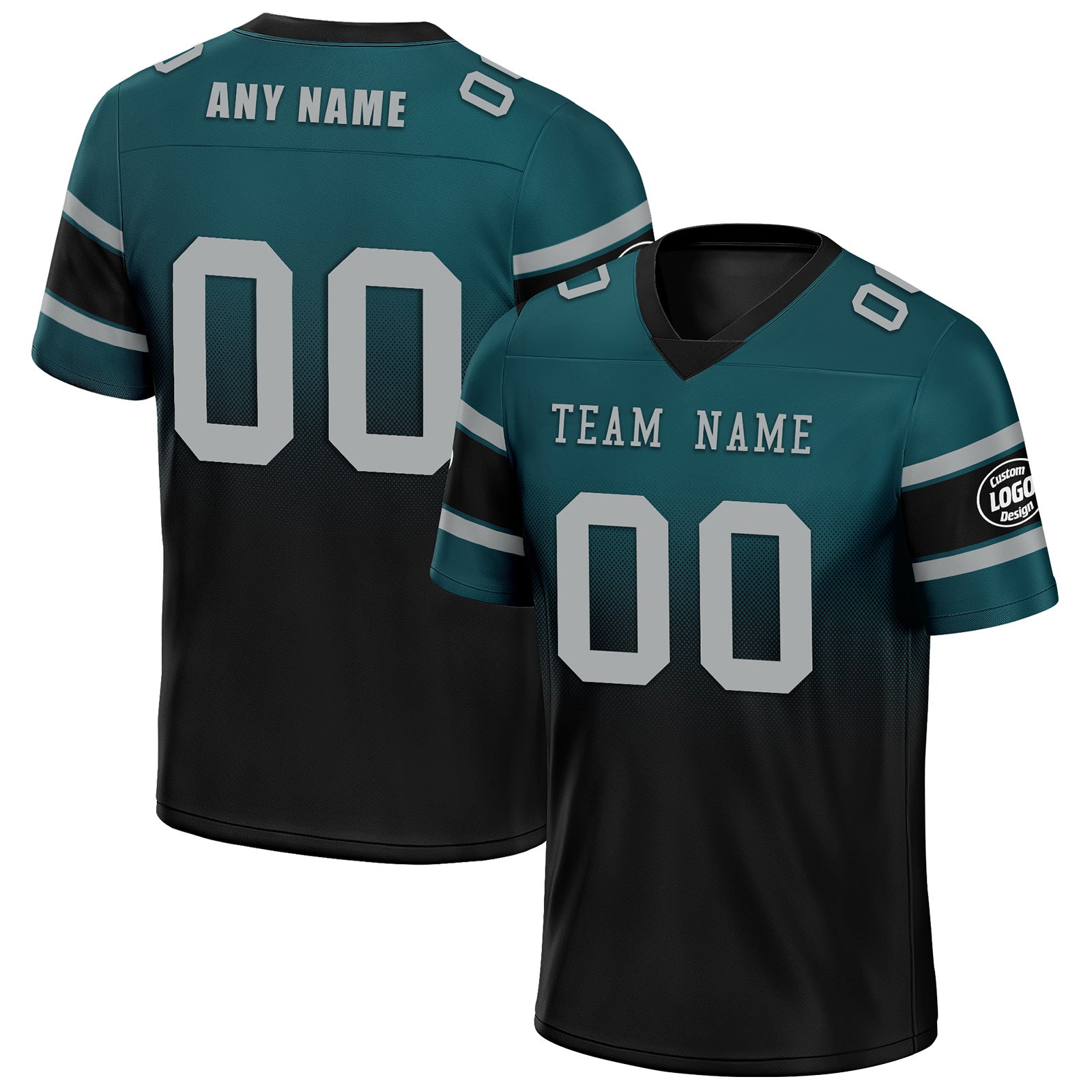 Custom Green & Black Philadelphia Eagles Personalized Authentic Football Jersey FBJ02 D020249 - Official NFL Replica Jersey for Fans & Players - Perfect for Game Day, Tailgating & Sports Events