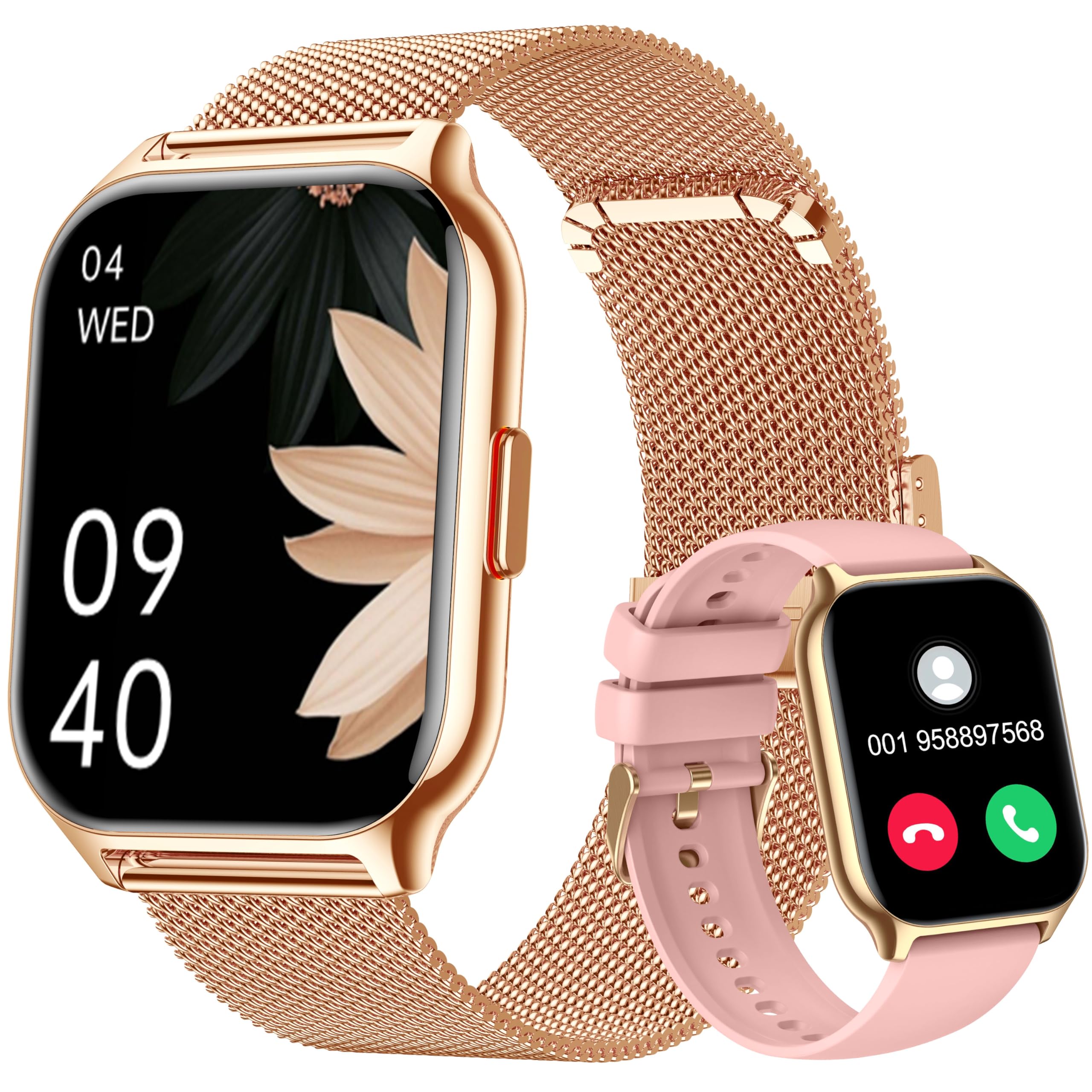 Smart Fitness Watch for Men & Women - Heart Rate, Blood Oxygen Monitor for Android & iOS - Perfect for Workouts & Daily Use