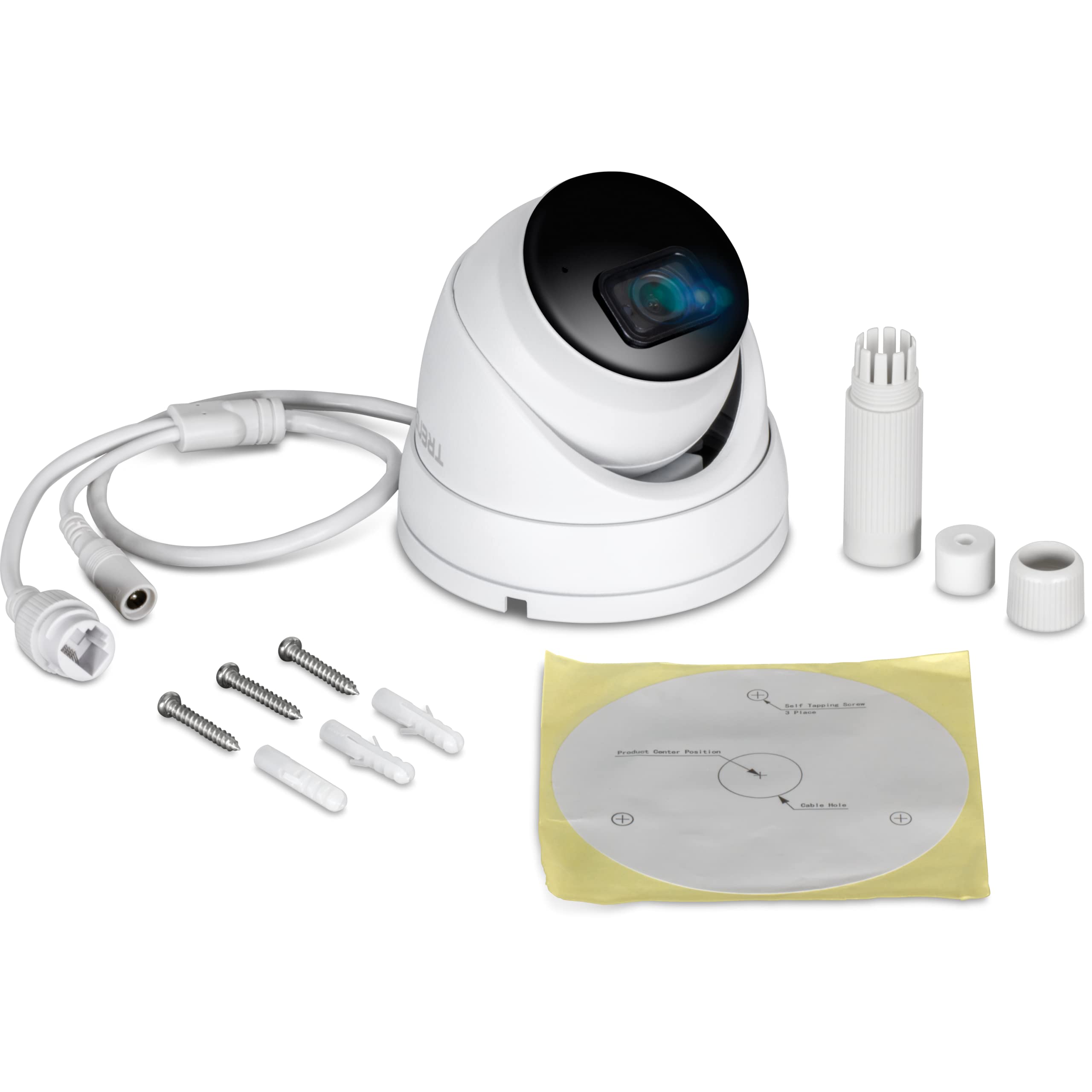 TRENDnet TV-IP1515PI 5MP H.265 PoE IP Security Camera - Indoor/Outdoor Weatherproof IP66, 30m IR Night Vision, MicroSD Slot - Ideal for Home & Business Surveillance, Parking Lots & Perimeter Monitoring