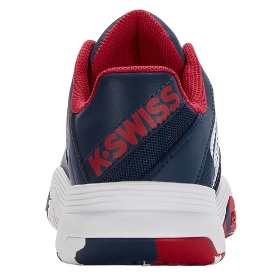K Swiss Court Express OMNI Junior Tennis Shoes for Boys & Girls - Lightweight, Durable Blue & White Sneakers for Kids - Perfect for Tennis, Running & School Activities