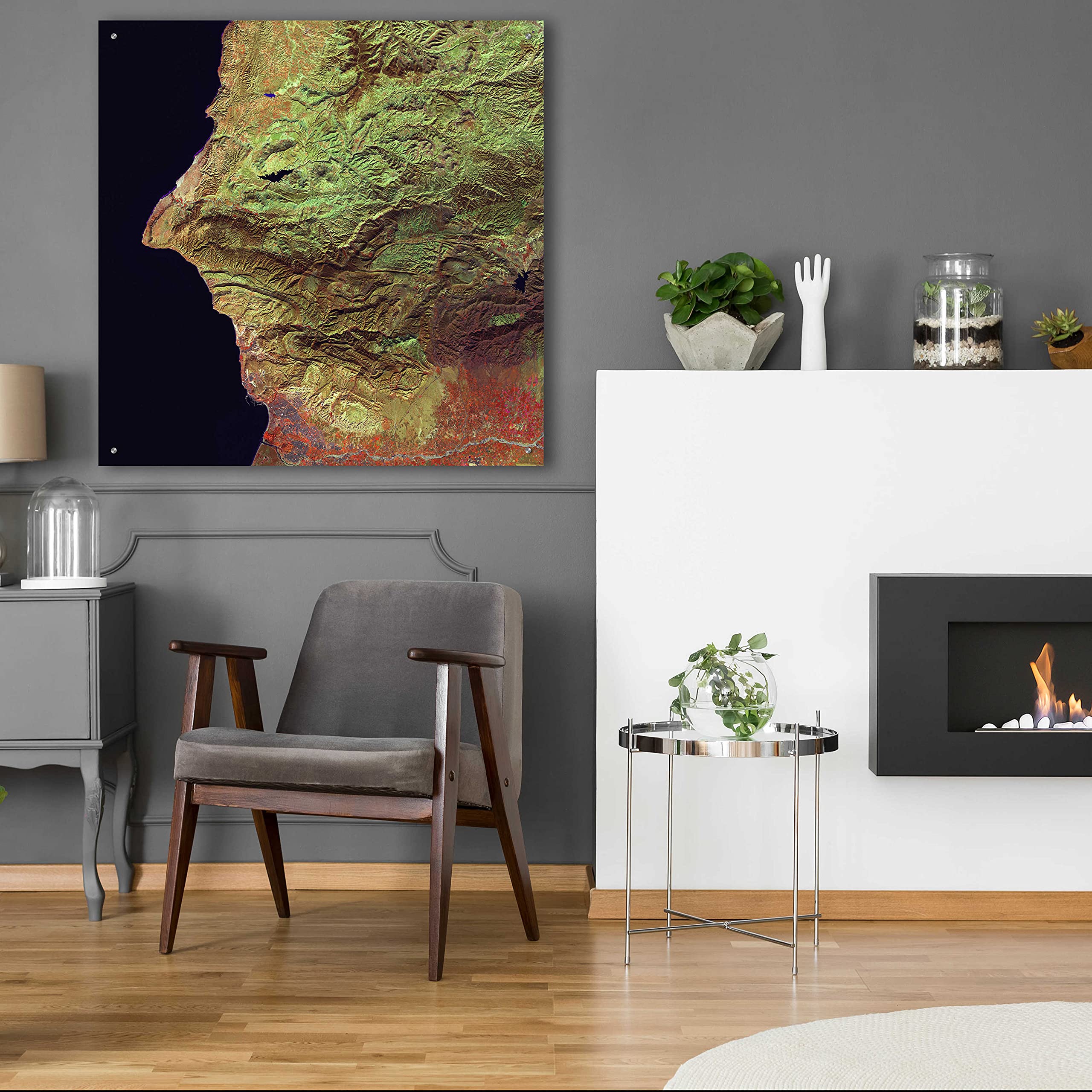 Epic Art 'Earth as Art: Earth Selfie' - 36x36 Inch Acrylic Glass Wall Decor | Modern Home & Office Wall Art | Perfect for Living Room, Bedroom or Office Decoration
