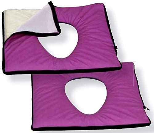 Wimed Anti-Decubitus Gel Cushion with Hole - 40x40x2.5cm Pressure Relief Seat Pad for Wheelchair, Office Chair & Bedridden Patients - Ideal for Elderly Care & Post-Surgery Comfort