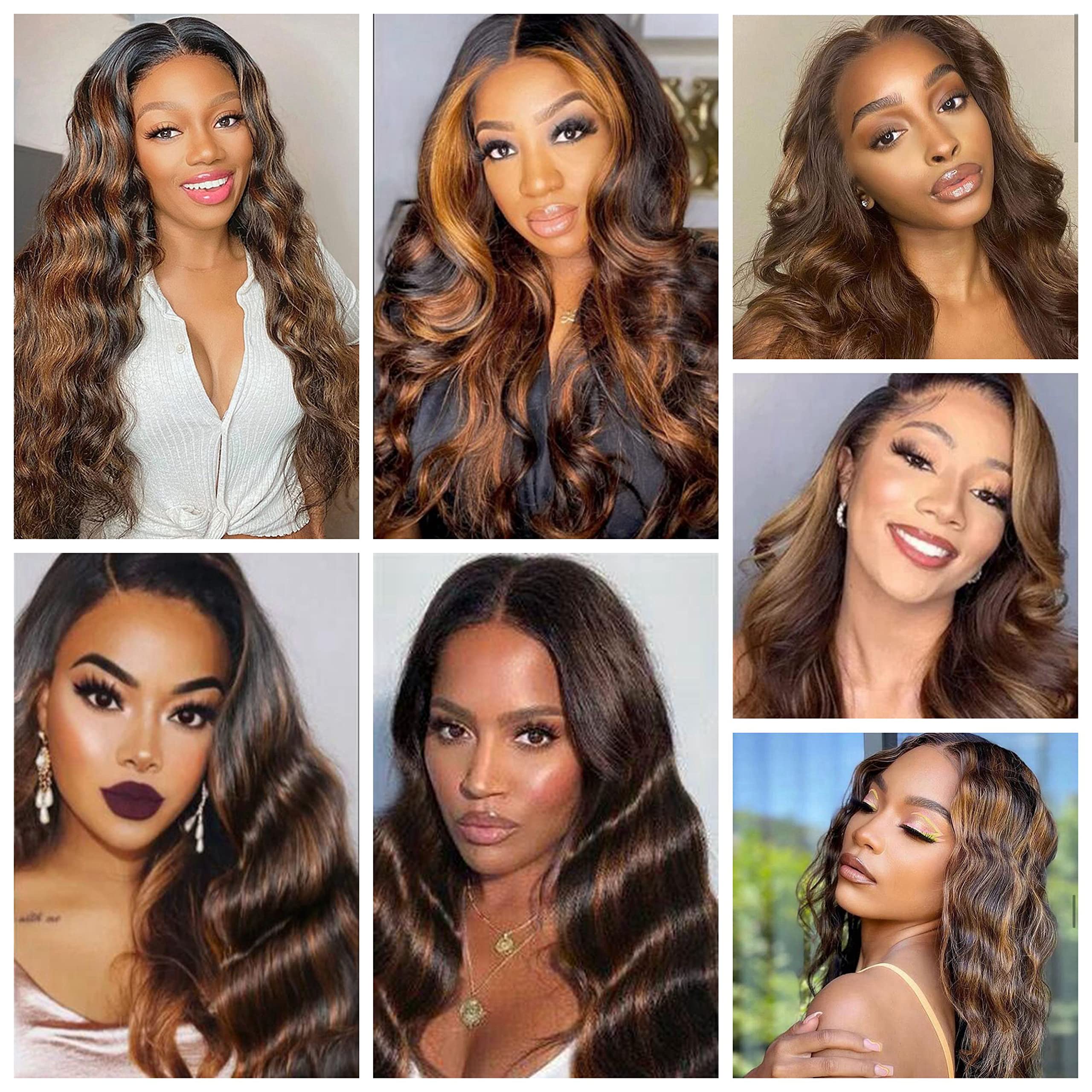10A Ombre Body Wave Brazilian Virgin Human Hair Extensions - 14 Inch 100% Real Human Hair Weft - FB30 Color - 1 Bundle for Styling, Volume & Length - Perfect for Daily Wear, Parties & Special Occasions