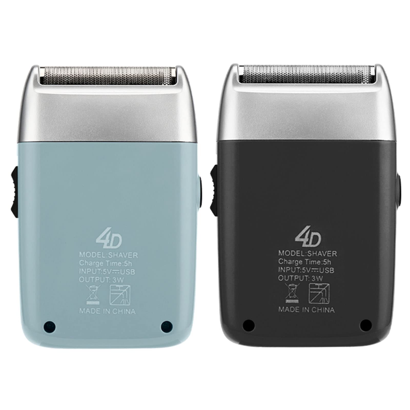 Rechargeable Cordless Electric Shaver for Men - Waterproof Beard Trimmer & Head Shaver for Bald Fades, Grooming Kit with Replacement Blades (Black) | Perfect for Travel, Home Use & Professional Barbers