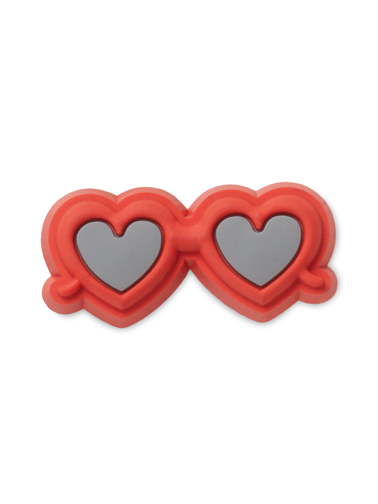 Crocs Jibbitz Charms - Red Heart & Sunglasses Shoe Accessories for Kids & Adults | Perfect for Customizing Crocs Clogs & Sandals | Fun & Stylish Gift Idea