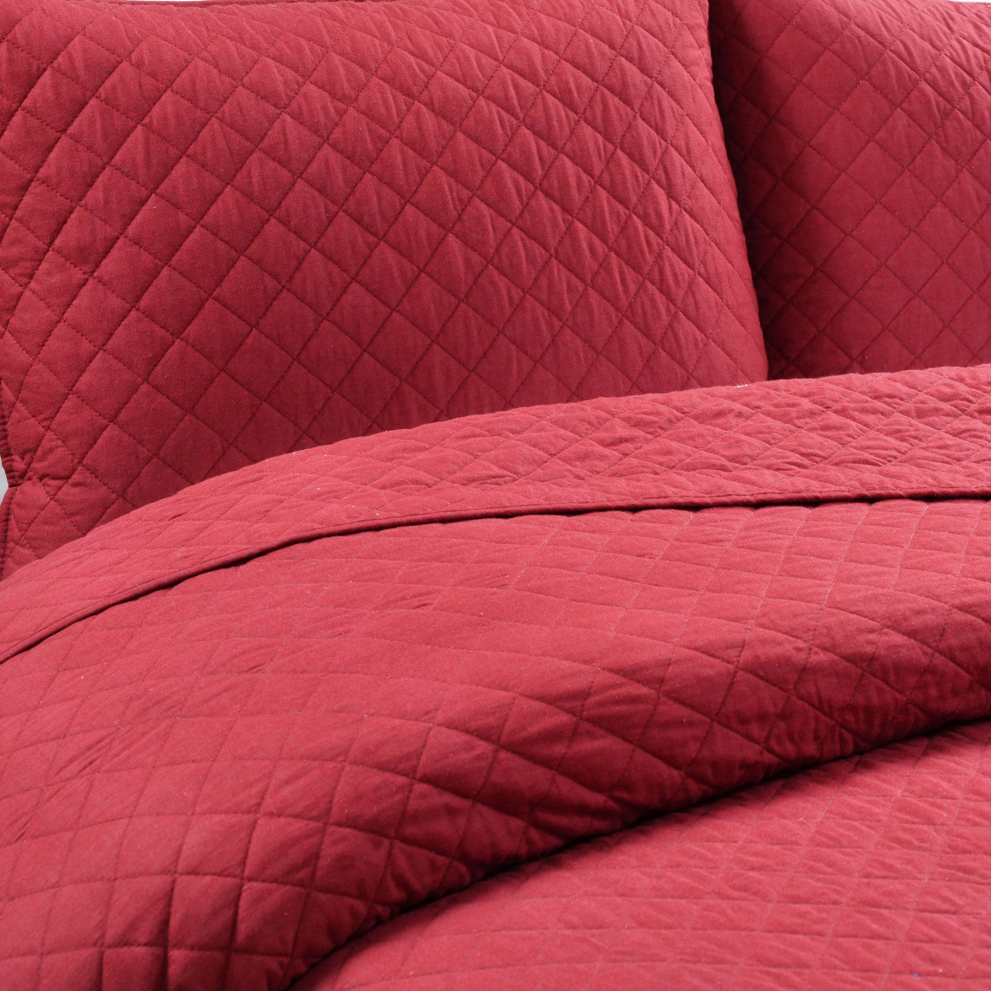 Ava Diamond Oversized Cotton Quilt Set - King Size Bedding with Soft Breathable Fabric for All Seasons | Perfect for Master Bedroom, Guest Room & Cozy Home Decor