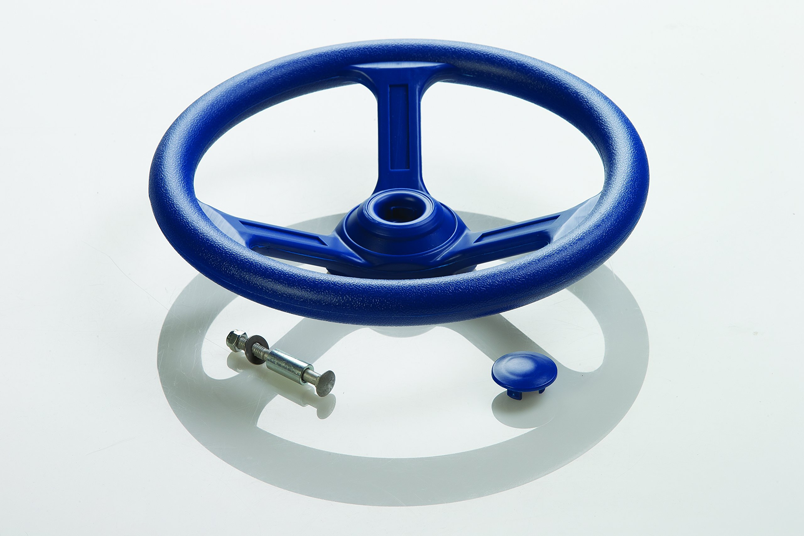 Colorful Plastic Playset Steering Wheel - 6 Vibrant Colors | Compatible with Most Wooden Playsets | Easy Installation with Included Hardware & Instructions | Perfect DIY Swingset Accessory for Backyard Playgrounds | Encourages Imaginative Play for Kids | Ideal for Outdoor Playtime, Pretend Driving Games & Backyard Adventures
