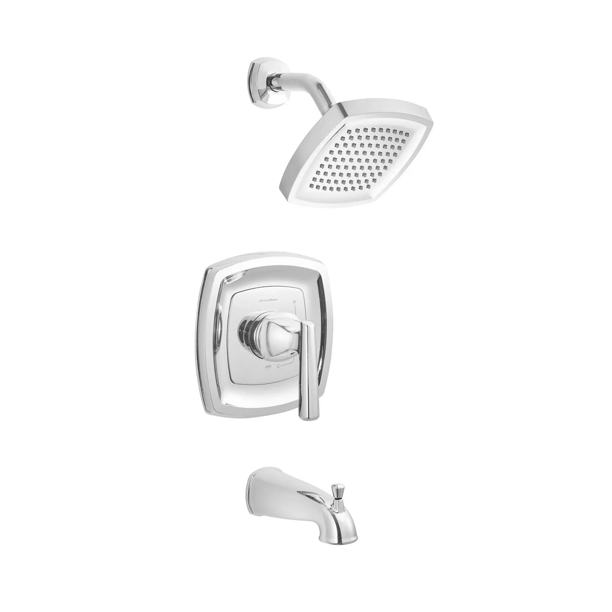 Edgemere 1.8 GPM Tub and Shower Trim Kit with Lever Handle - Chrome Bathroom Faucet Set for Modern Home Renovation | Perfect for Bathroom Upgrades & Shower Installations