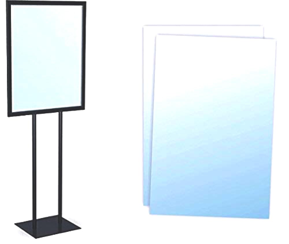 Gloss Black Sign Holder 22