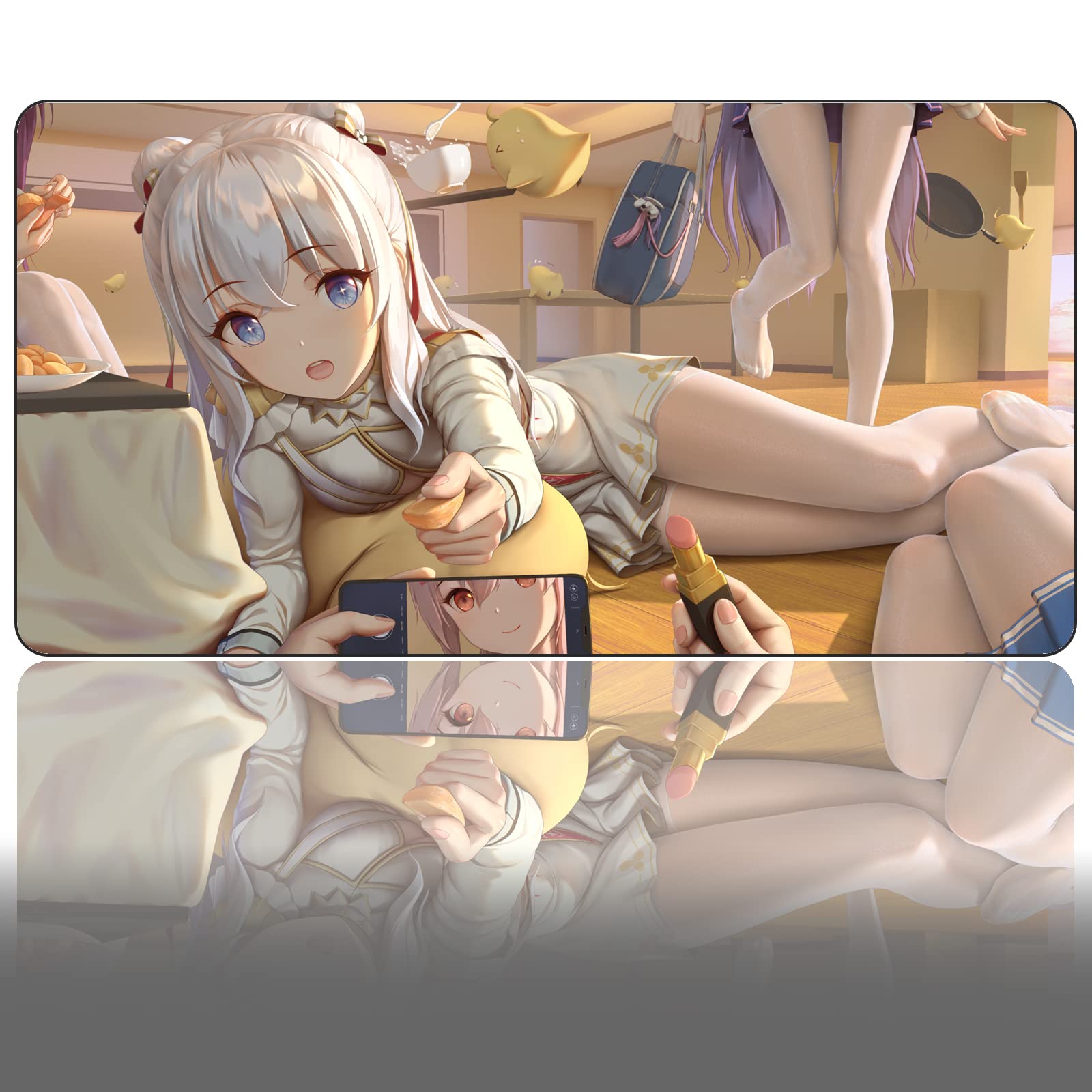 Azur Lane Anime Gaming Mouse Pad - XXL Large Non-Slip Desk Mat (24x12 Inch) for PC, Laptop & Notebook | Gamer Accessories with Anime Girl Design | Perfect for Office, Gaming & Work Setup