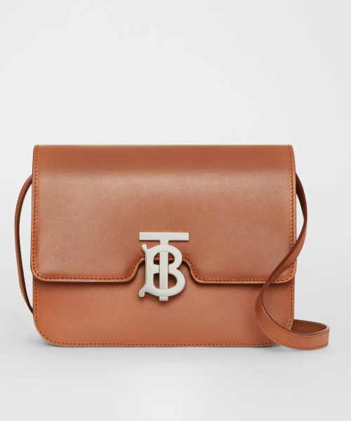 Burberry Small Leather TB Bag in Brown - Luxury Crossbody Bag for Women, Perfect for Work, Travel & Everyday Use