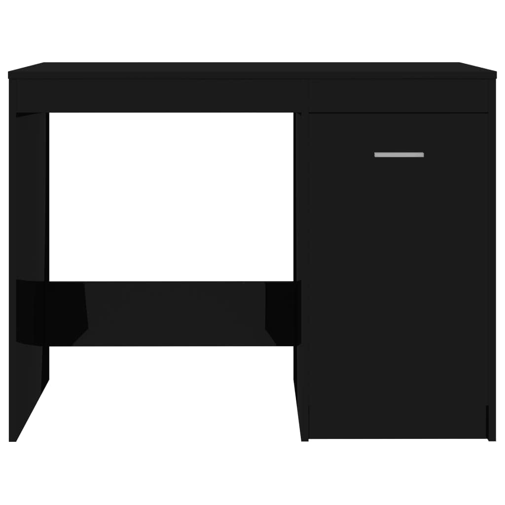 Modern Home Office Computer Desk with Storage Shelf & Spacious Work Surface - 39.4