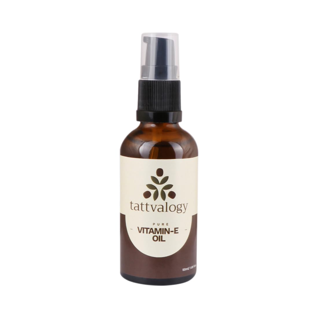 Pure Organic Wheatgerm Oil with Vitamin E - Cold Pressed, Undiluted for Face, Hair & Body - Reduces Hair Fall & Dandruff - Glass Bottle 50ml - Perfect for Skincare, Hair Growth & Relaxing Massage