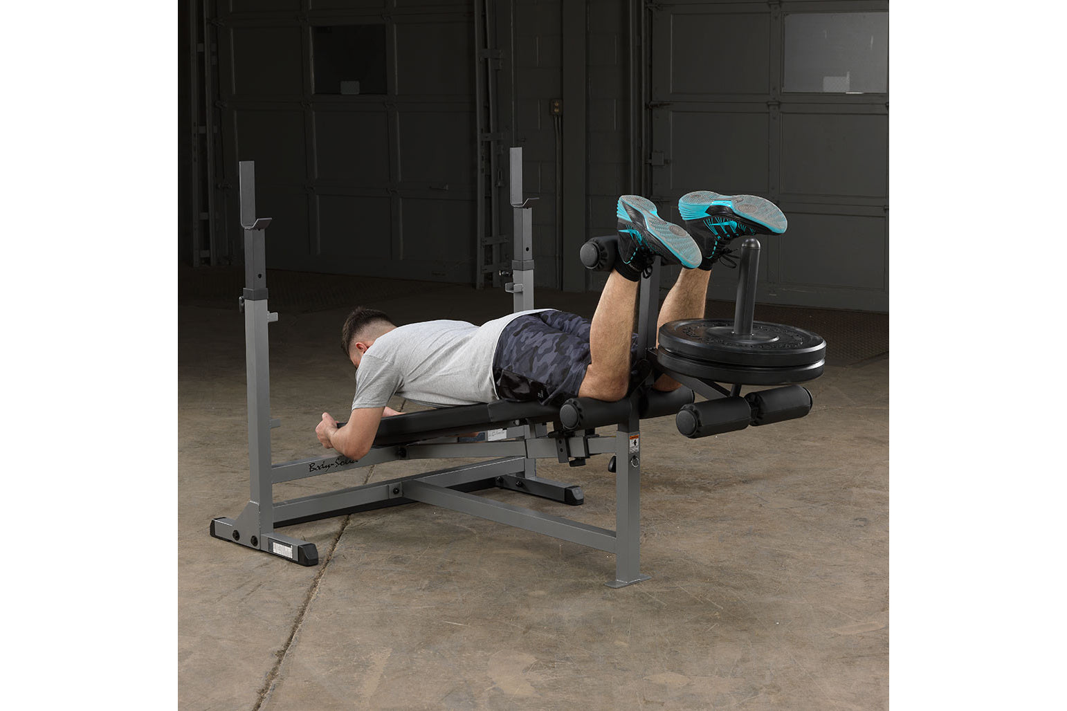 Body Solid PowerCenter Combo Bench (GDIB46L) - Adjustable Weight Bench for Home Gym Strength Training - Perfect for Squats, Bench Press & Full-Body Workouts