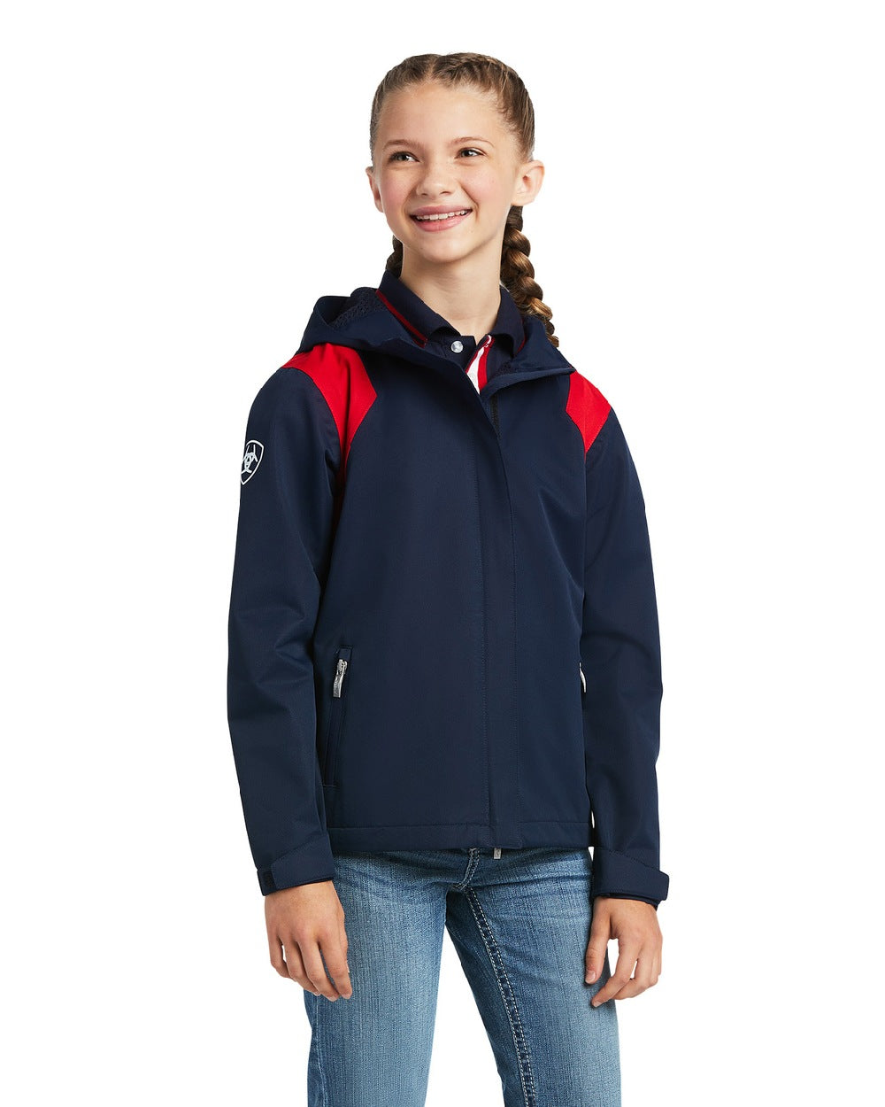 Ariat Kids' Spectator Waterproof Jacket - Lightweight Raincoat for Boys & Girls - Perfect for Outdoor Play, Hiking & School Activities
