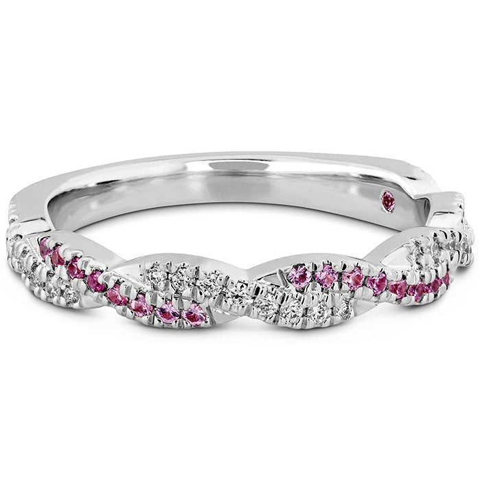 Hearts On Fire Harley Go Boldly Braided Power Sapphire Band Ring for Women - Elegant Jewelry Gift for Anniversary, Wedding & Special Occasions