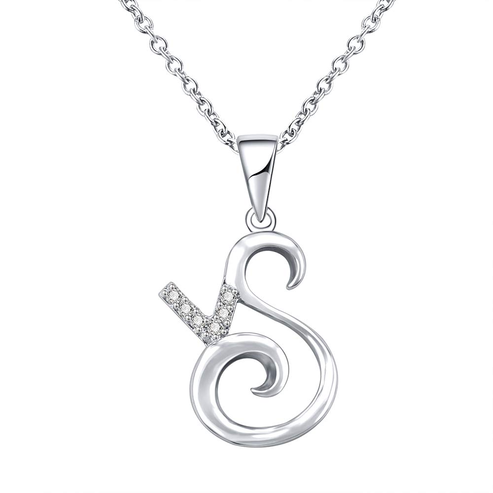 AOEDEJ Sterling Silver Zodiac Necklace for Women - CZ Constellation Pendant, Horoscope Jewelry Gift | Perfect for Birthday, Anniversary & Everyday Wear