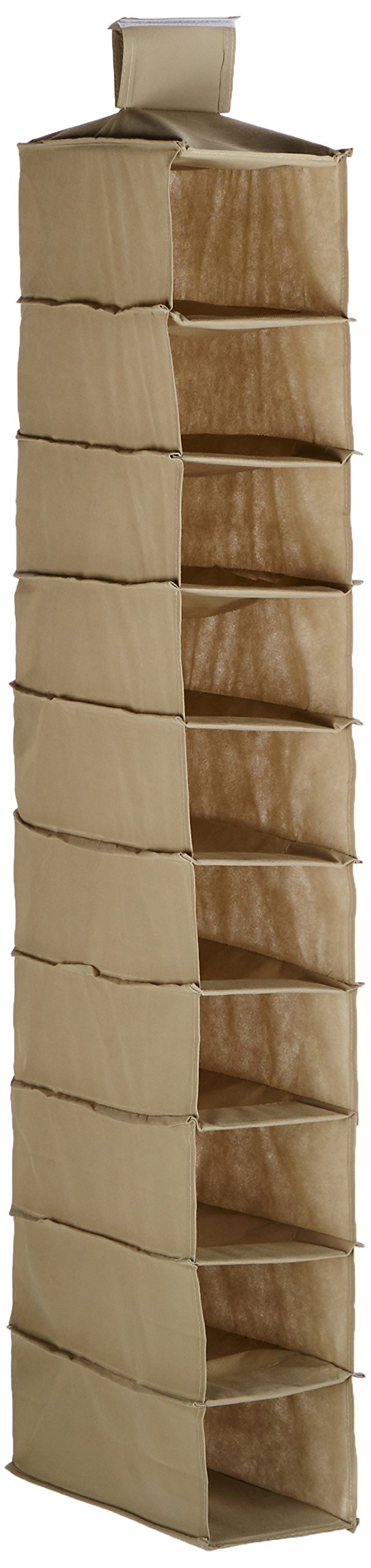 Hanging Shoe Organizer for Closet - 10 Shelves Storage Solution by ToolUSA | Perfect for Bedroom, Entryway & Dorm Organization