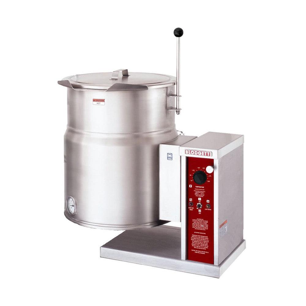 Blodgett KTT 10E 10-Gallon Commercial Electric Tilting Steam Jacketed Kettle - 208V 1-Phase for Restaurant, Bakery & Catering Food Preparation