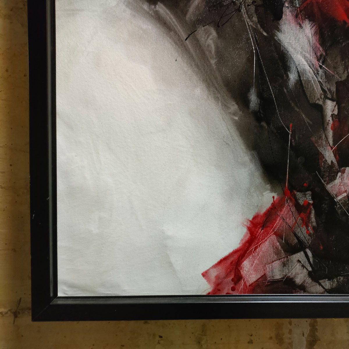 Pausa e Silenzi Abstract Art Painting - Handmade Acrylic on Canvas Wall Decor for Living Room, Bedroom & Office