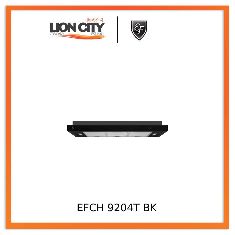 EF EFCH9204T 90cm Stainless Steel Cooker Hood - EFCH9204T BK Black, Modern Kitchen Ventilation for Smoke & Odor Removal - Perfect for Home & Restaurant Use