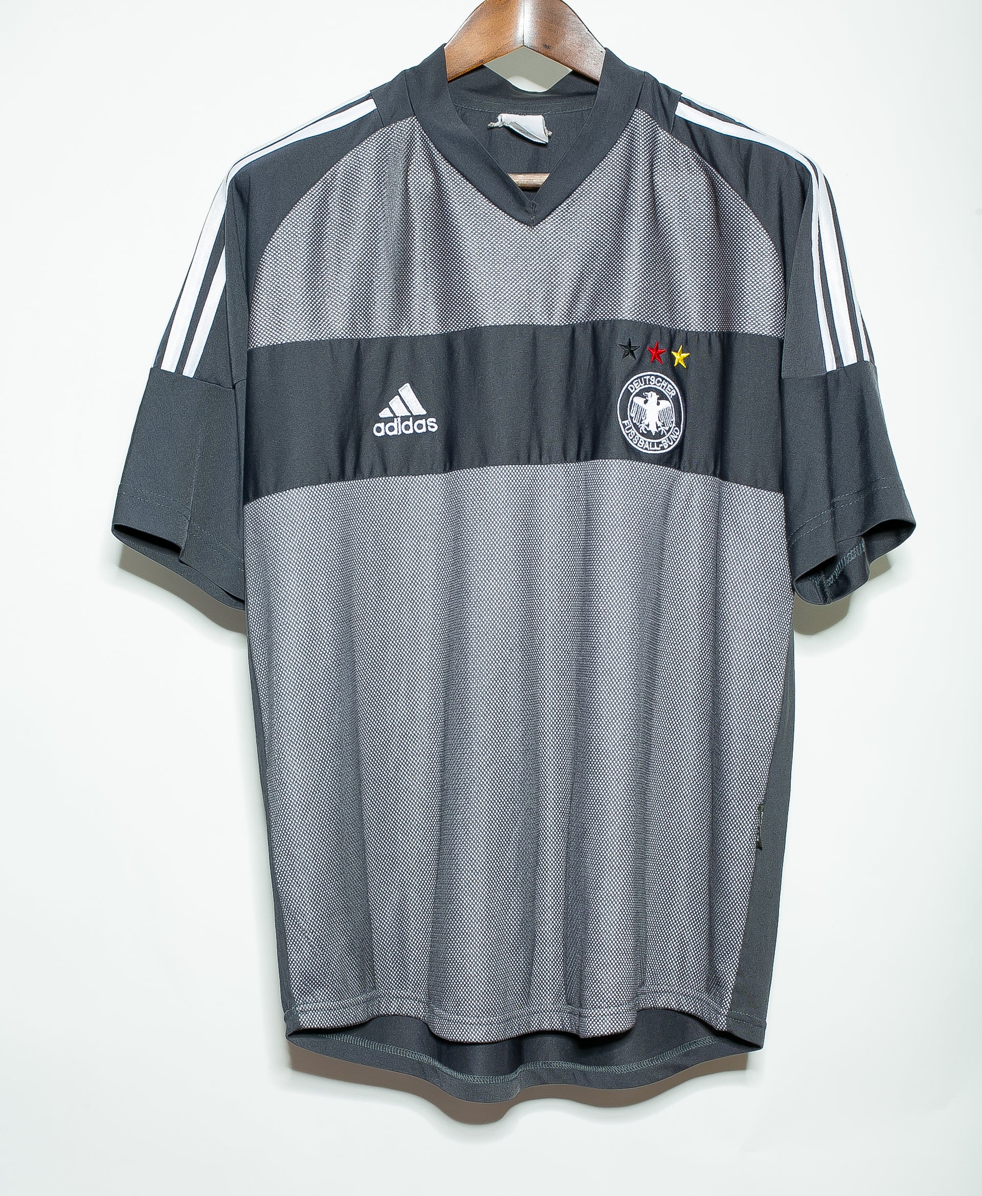 2002 Germany Away Soccer Jersey (Size L) - Authentic Vintage Football Shirt for Fans & Collectors - Perfect for Matches, Events & Memorabilia Display